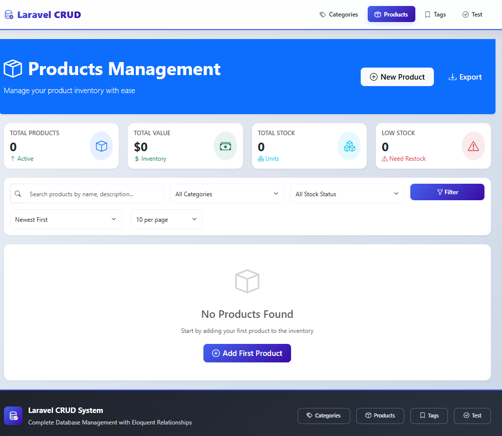 Product page